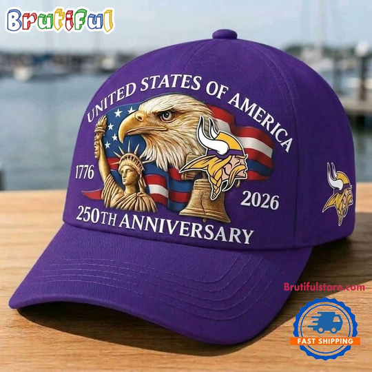 Minnesota Vikings 250th Anniversary of America Classic Cap