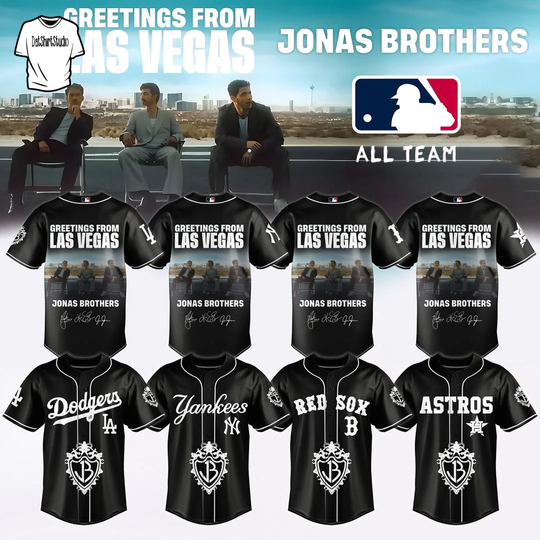 ALL TEAM x Jonas Brother Greetings From Las Vegas 2026 Baseball Jersey