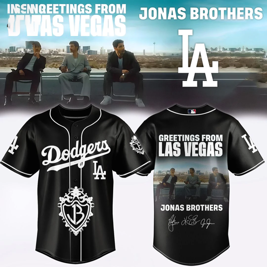 Los Angeles Dodgers x Jonas Brother Greetings From Las Vegas 2026 Baseball Jersey