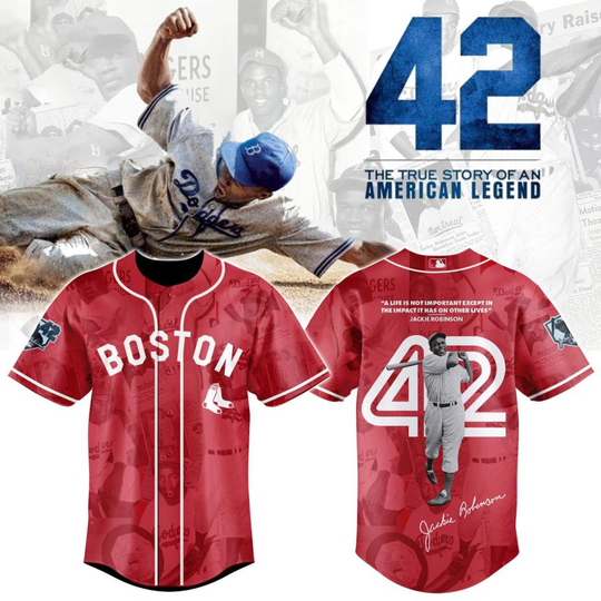 Boston Red Sox 2026 Legend Jackie Robinson #42 Baseball Jersey