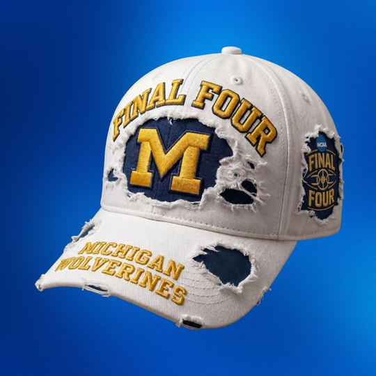 Michigan Wolverines Final Four Distressed Baseball Cap