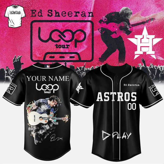 Houston Astros x Ed Shee Loop Tour 2026 Edition Custom Baseball Jersey
