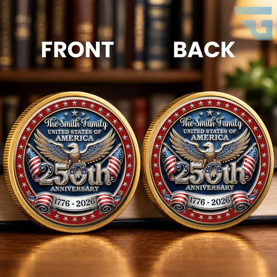 America 250 Freedom Legacy Personalized Custom Name Coin