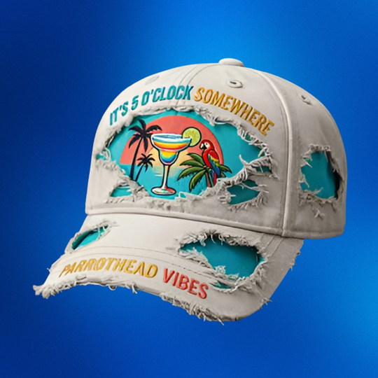 Jimmy Buffett Margaritaville Parrothead Distressed Cap