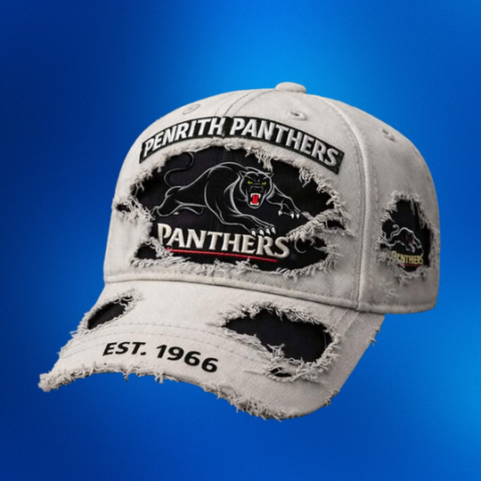Penrith Panthers Est 1966 Distressed Denim Cap