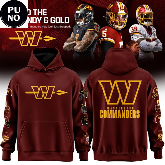Washington Commanders 2026 Hold The Burgundy & Gold Hoodie