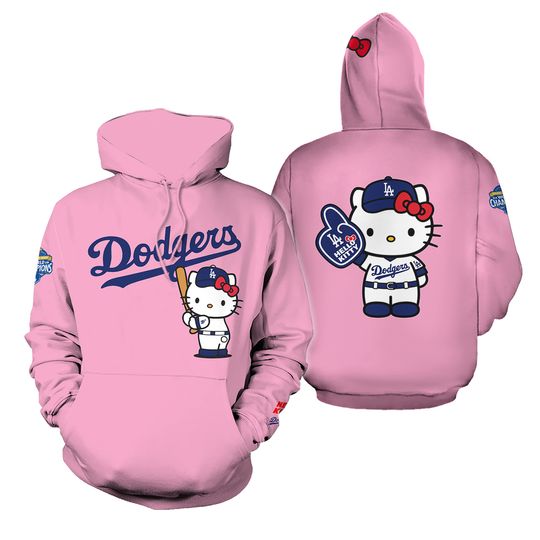 Los Angeles Dodgers Hello Kitty 2026 Collab Night Hoodie
