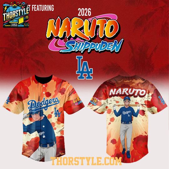 Los Angeles Dodgers Narutoo Night 2026 Anime Baseball Game Jersey