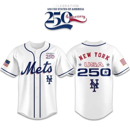 Mets America 250th Anniversary 2026 Baseball Jersey