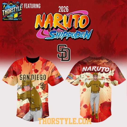San Diego Padres Narutoo Night 2026 Anime Baseball Game Jersey