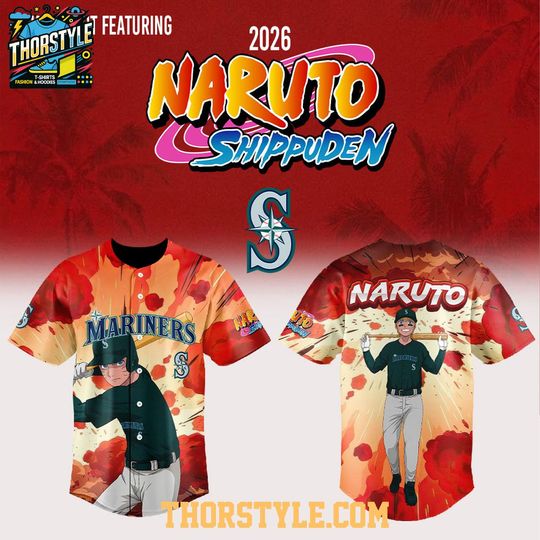 Seattle Mariners Narutoo Night 2026 Anime Baseball Game Jersey