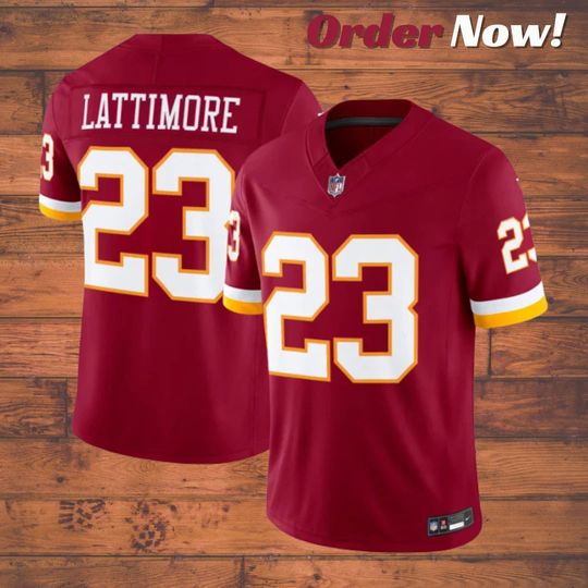 Discover Marshon Lattimore #23 Commanders Burgundy Football Jersey