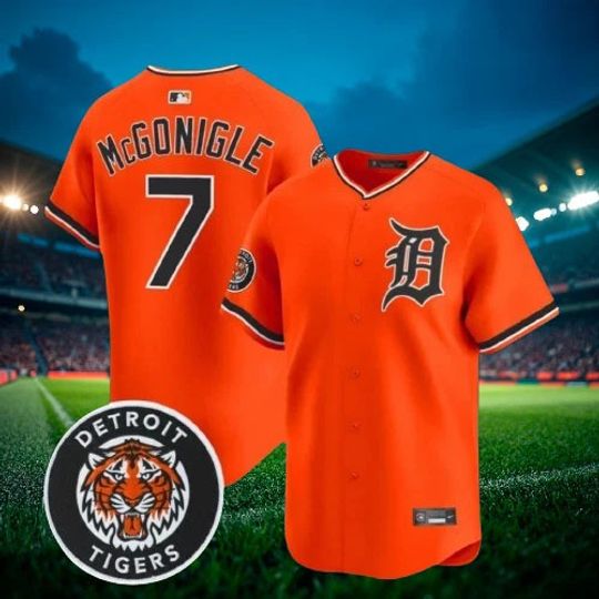 Kevin McGonigle #7 Tigers Orange Alternate Limited Jersey