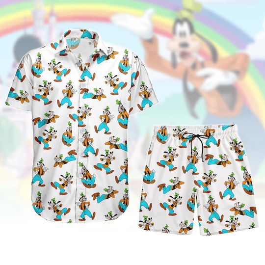 Discover Disney Goofy Hawaiian Shirt and Shorts, A Goofy Movie Hawaii Shirt, Disney Dog Man Shirt, Magic Kingdom Shirt, Disneyland Gift