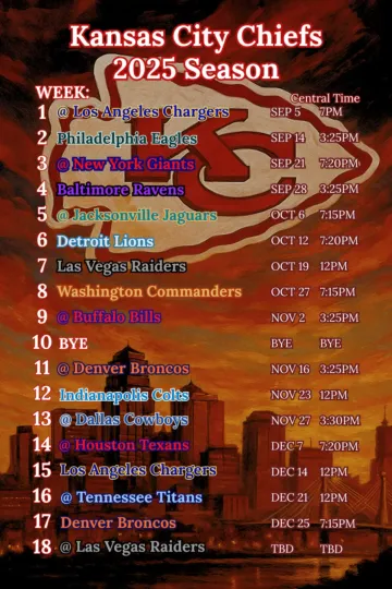 Discover Football 2025 Schedule Magnet