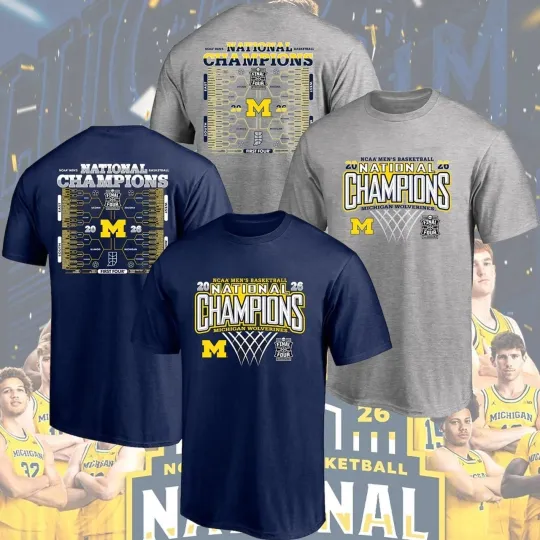 Discover Michigan Basketball 2026 National Champions T-Shirt