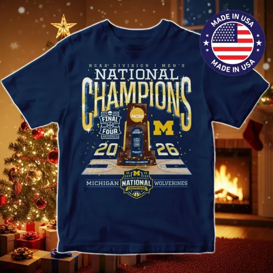 Discover Michigan Basketball National Champions 2026 T-Shirt Gift for Fans