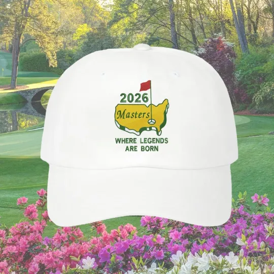 Discover Embroidered Master Golf 2026 Classic Baseball Cap for Golfers and Golf Clubs