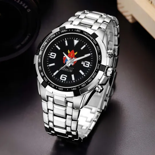 Voltes V Head Logo Men's Alloy Quartz Watch