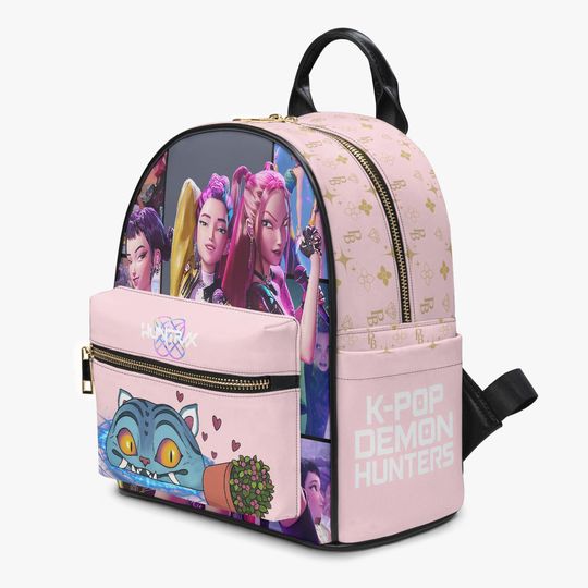 Pink Kpop Anime Mini Backpack  Girl Group School Bag  Idol Purse