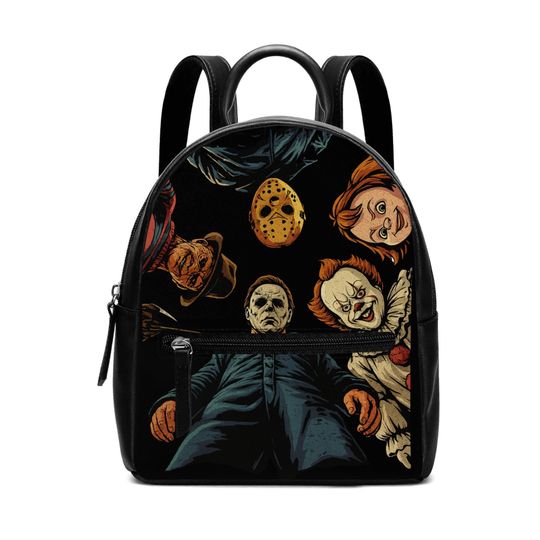 Discover Camp Nightmare-Horror Movie Character Backpack | Vegan Leather Mini Purse