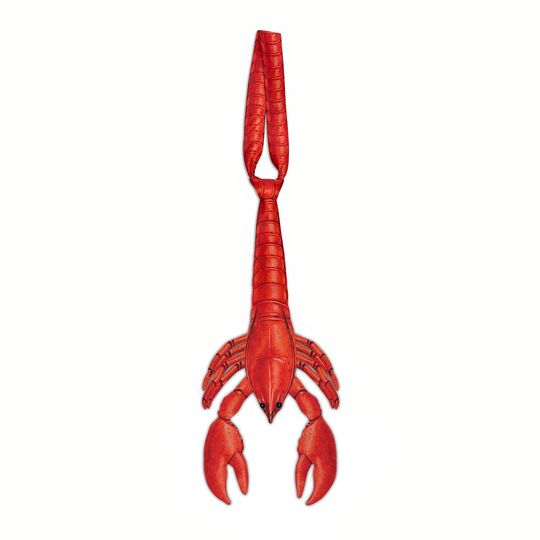 Lobster Graphic Necktie, All-Over Print Tie, Quirky Mens Fashion Accessory, Father's Day Gift, Men Tie