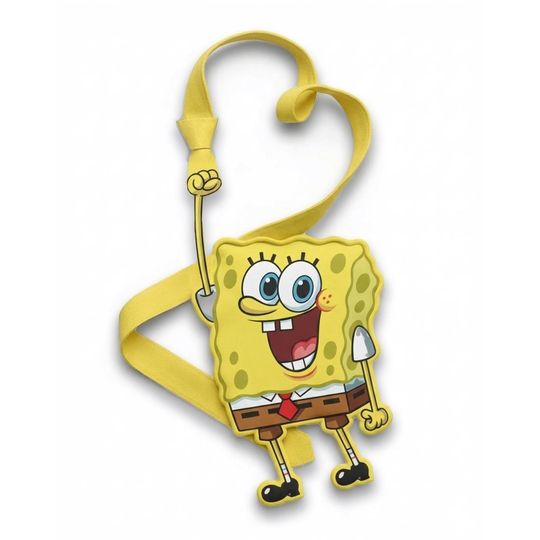 Discover SpongeBob SquarePants Shaped Necktie  Fun Cartoon Polyester Accessory, Father's Day Gift, Men Tie