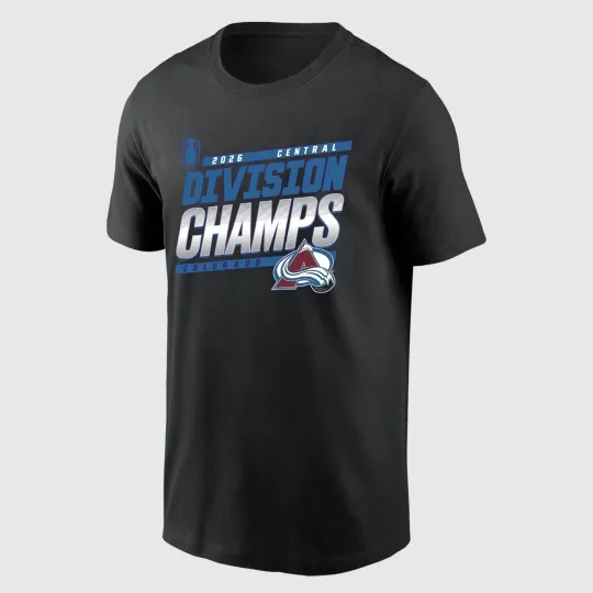 Discover Colorado Avalanche 2026 Central Division Champions TShirt