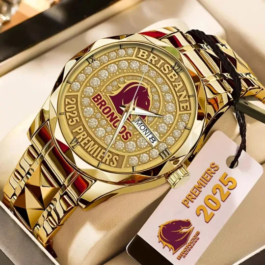 Discover Brisbane Broncos 2025 NRL Premiers Alloy Luxury Quartz Watch –  13778