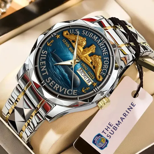 Discover US Submarine Force 125th Anniversary Alloy Luxury Quartz Watch –  1846