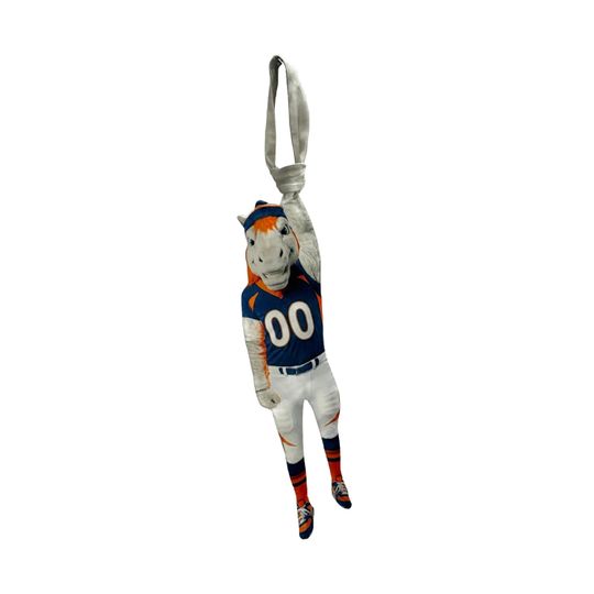 Swinging Football Horse Mascot Car Charm Rear View Mirror Ornament Funny Sports Fan Auto Decoration Accessory Gift Idea