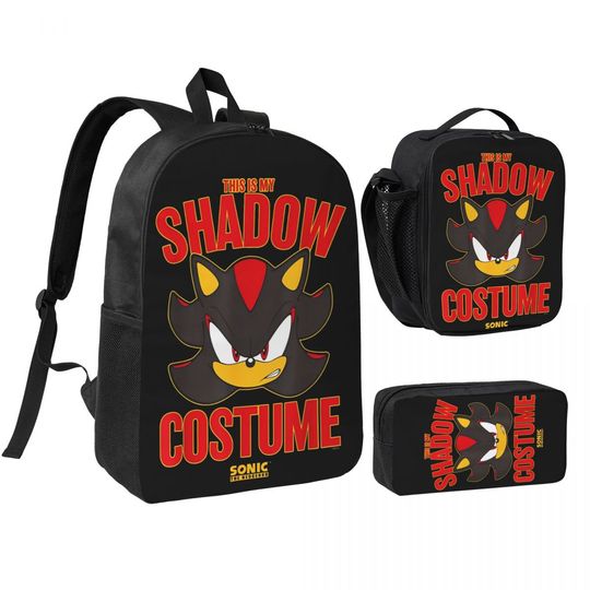 Sonices Halloween Backpack Set for Boys and Girls, Includes Costume Backpack, Shoulder Bag, Lunch Bag, and Pencil Case