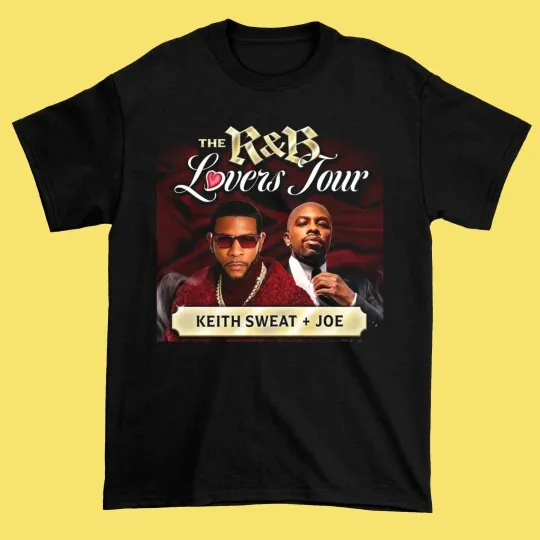 Discover Keith Sweat Tour 2026 Black Cotton Shirt All size S-5XL Unisex TU498