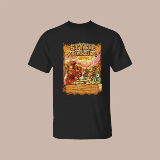 Discover Stylie And Sons Of Paradise CA Cruisin 2026 Tour Poster Unisex T-Shirt S-5XL
