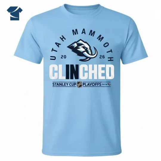 Utah Mammoth 2026 Clinched Stanley Cup Playoffs T-Shirt
