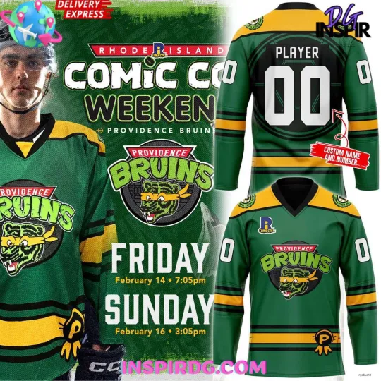 Personalized Providence Bruins Comic Con Weekend Limited Edition Hockey Shirt