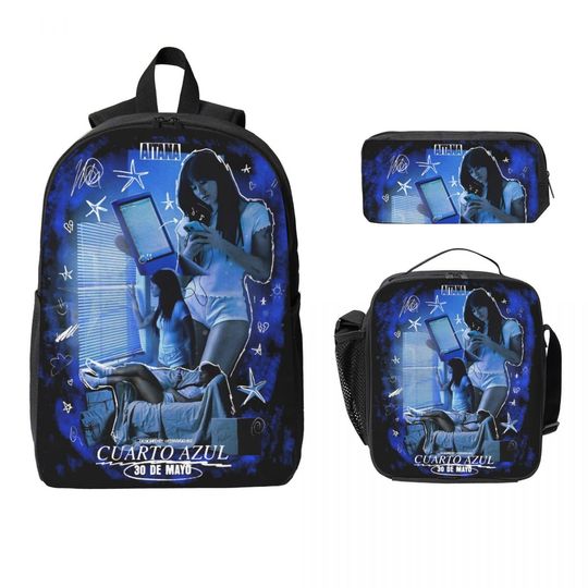 Aitana School Backpack Set for Boys and Girls with Pencil Case and Lunch Box, 3 Pieces