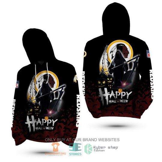 Discover football Washington Redskinss Happy Halloween Pullover Hoodie V2