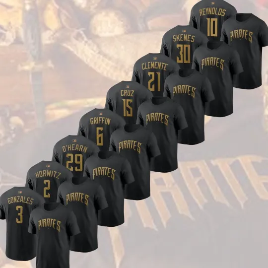 Discover Pittsburgh Pirates 2026 City Connect Name & Number: Griffin, Clemente, Skenes,..