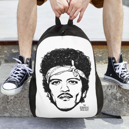 Discover Bruno Mars 2026 The Romantic Tour Backpack Women Men Casual School Travel Shoulder Bag