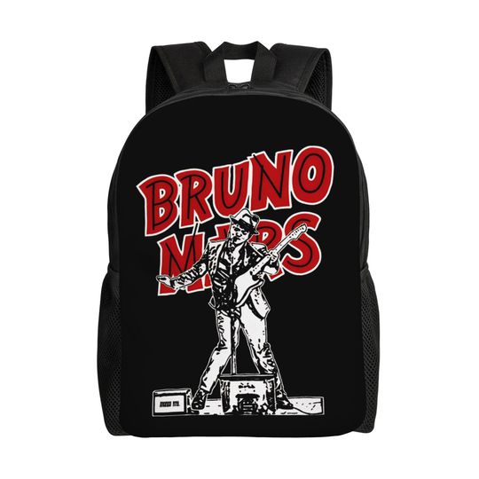 Discover Bruno Mars Fashion Backpack Outdoor High School Student Laptop Shoulder Bag
