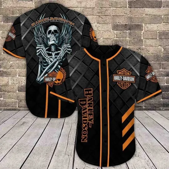 Discover Harley Motor Racing Davidsonnss Custom Baseball Jersey, Unisex Adult, Size S-5XL