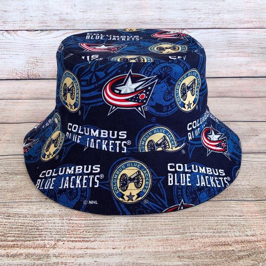 Discover Columbus Blue Jackets Hockey Team Bucket Hat, Hockey Fan Gift, Birthday Gift for Him