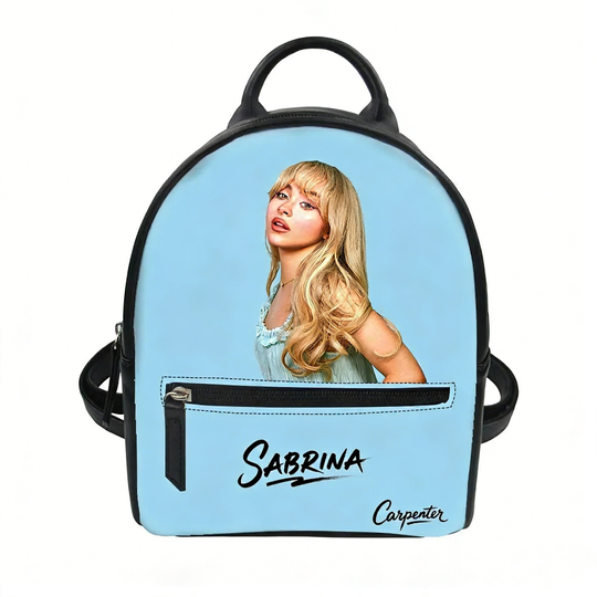 Sabrina Carpenter Backpack Leather Travel Bag Gift