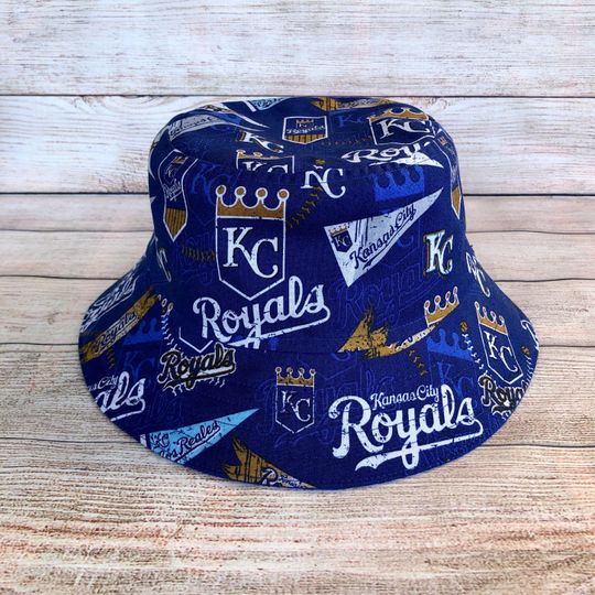 Discover Kansas City Royals MLB Baseball Team Handmade Reversible Cotton Bucket  Hat, Adult Unisex One Size, Child Size Hat, Baseball Fan Gift