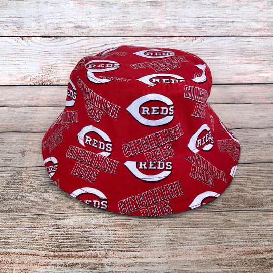 Discover Adult Bucket Hat - Cincinnati Reds MLB Baseball Team Handmade Reversible Unisex, Gift for Him, Father's Day Gift, Game Day, Childs One Size