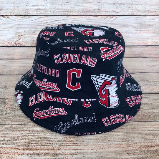 Discover Adult Bucket Hat - Cleveland Guardians MLB Baseball Team Handmade Reversible Unisex, Gift for Him, Father's Day Gift, Game Day, One Size