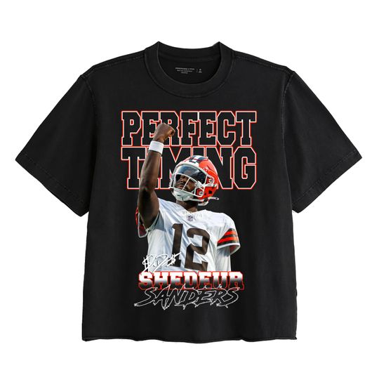 Discover Shedeur Sanders Browns Cleveland Football Graphic Tee