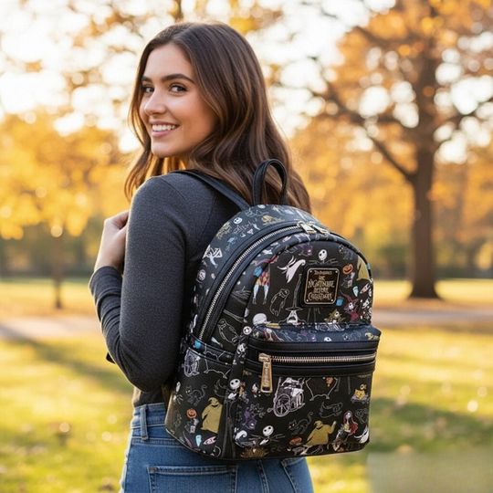 Discover The Nightmare Before Christmas Mini PU Backpack for Women