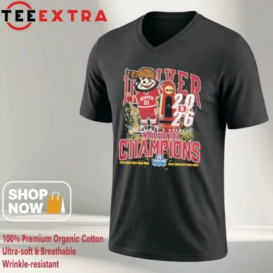 Discover Pioneers 2026 NCAA Men’s Hockey National Champions mascot shirt
